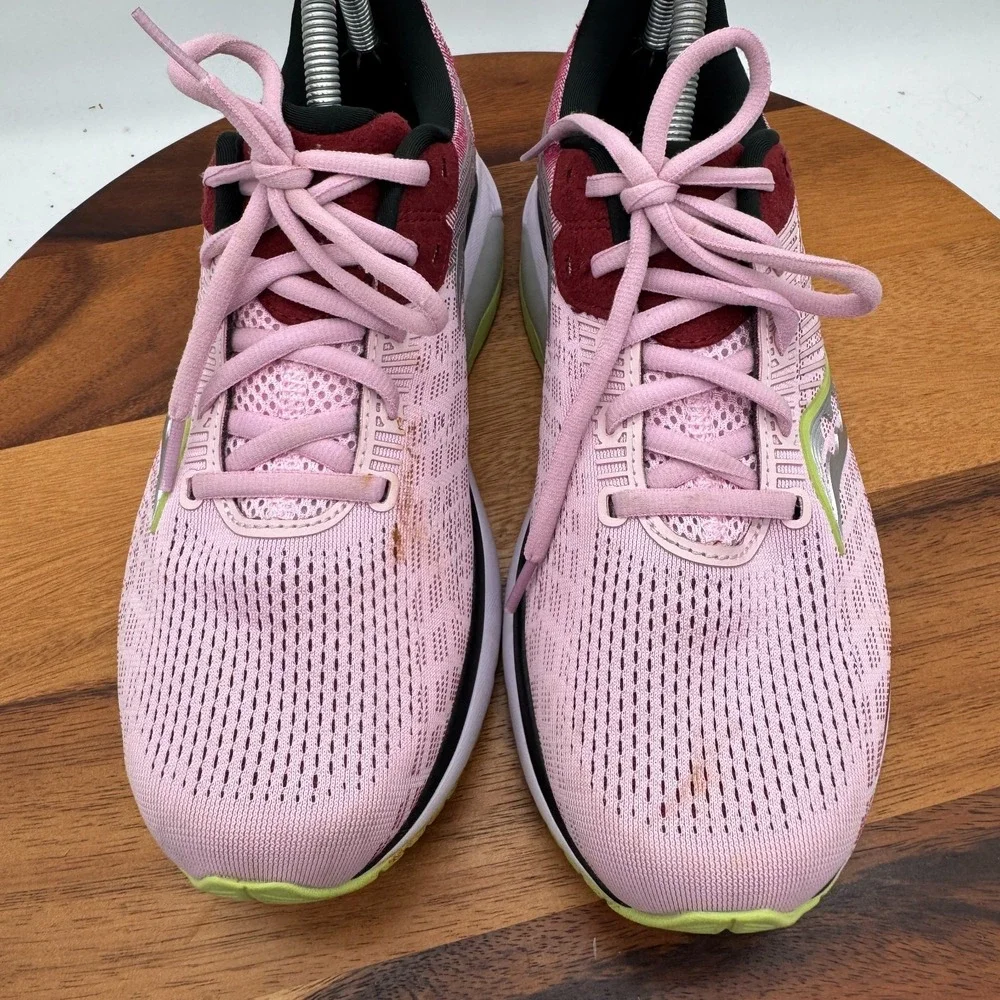 Saucony Ride 14 Shoes Womens 10.5 Running Pink Purple‎ Athletics Gym Sneakers
